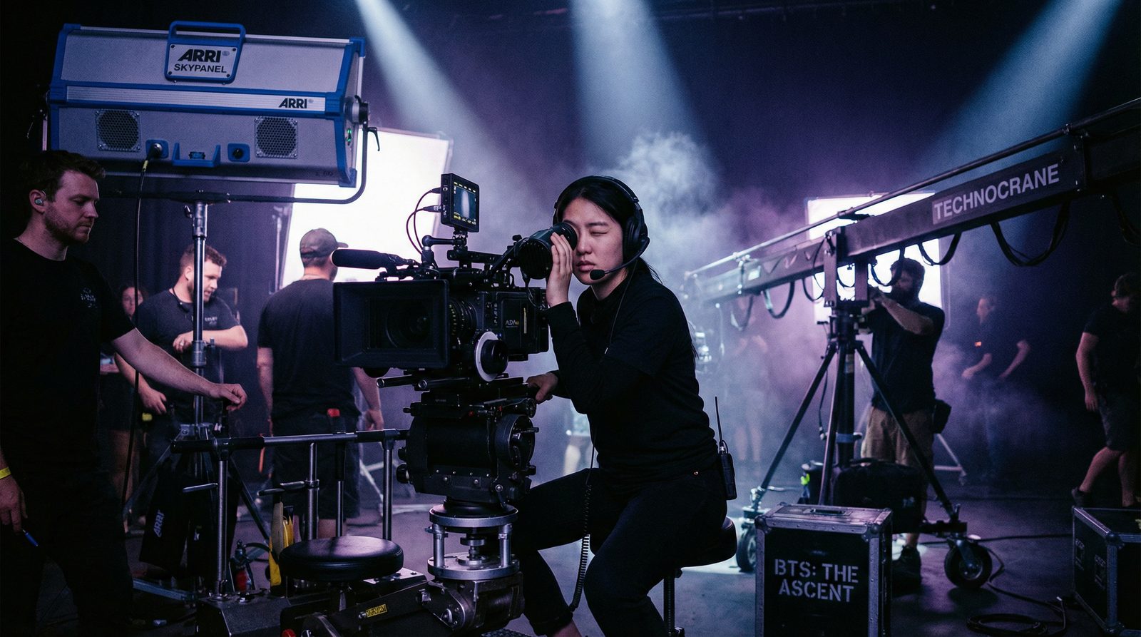 网红主播幕后花絮：专业摄影师拍摄视频